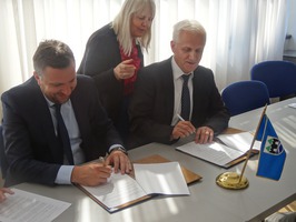 Potpisivanje ugovora sa gradonačelnikom Abdulahom Skaka