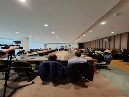 Snimak učesnika okruglog stola u Parlamentarnoj Skupštini BiH